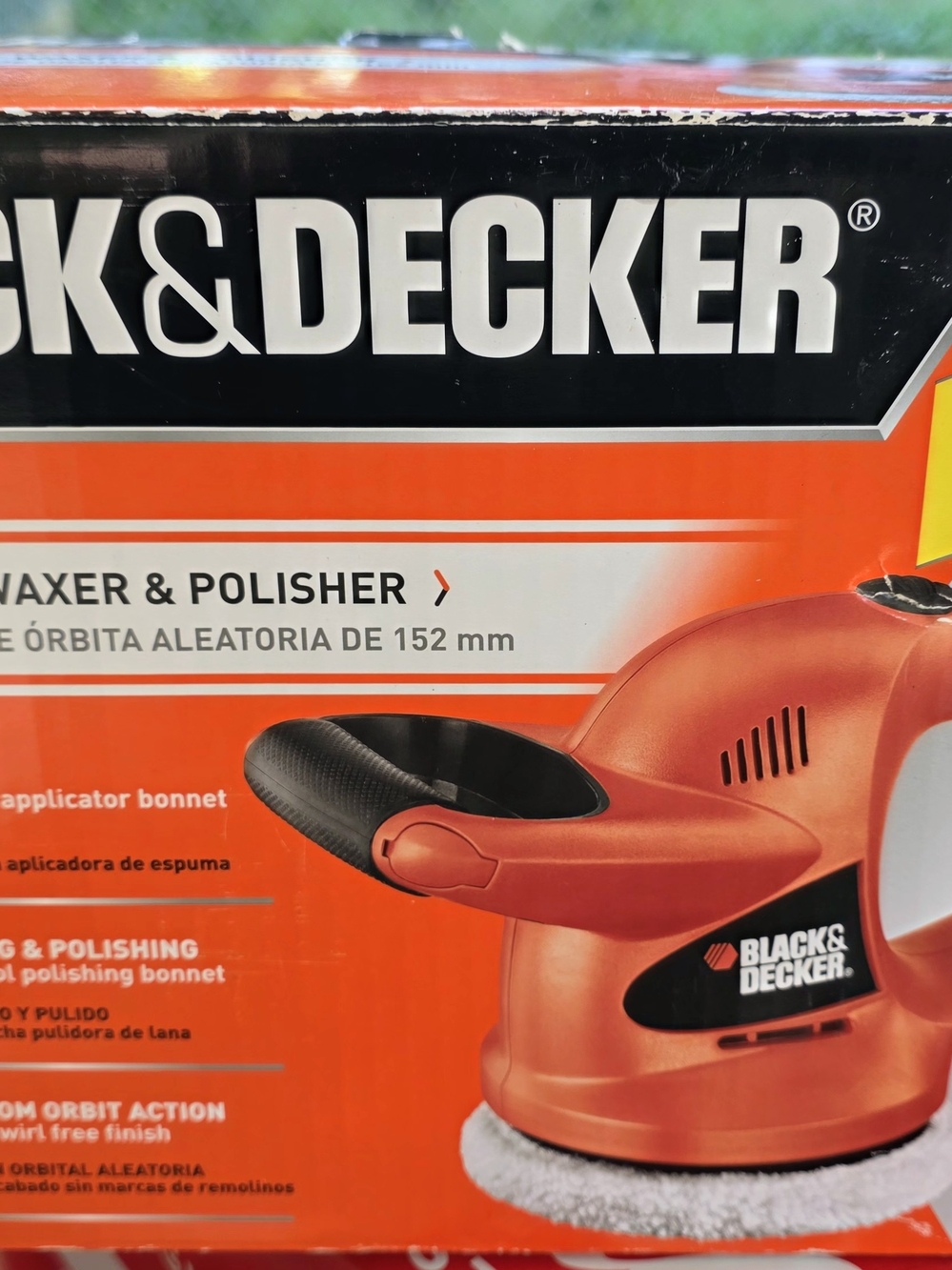Black & Decker Orange and Black Random Orbital Polisher